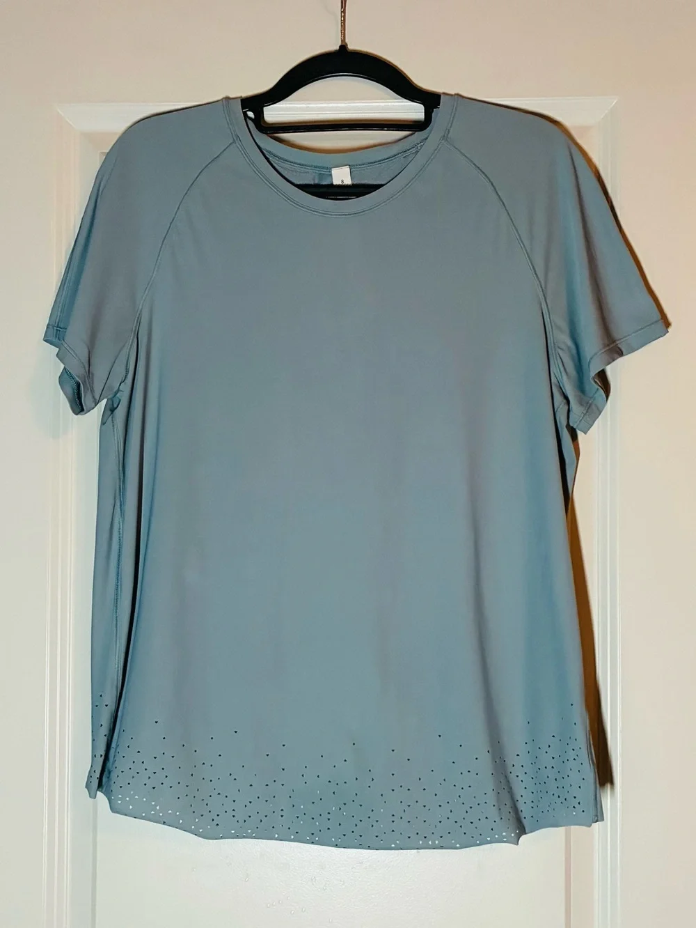 Lululemon Quick Pace Short Sleeve in Blue Cast Size 8